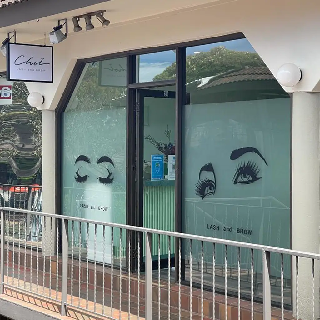 Choi Lash and Brow shopfront at Shop 25, 43–45 Burns Bay Road, Lane Cove
