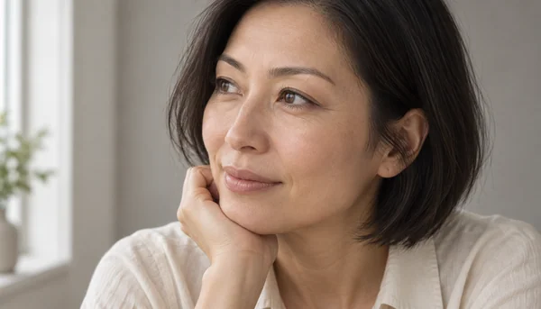 Portrait with subtle lash-line definition