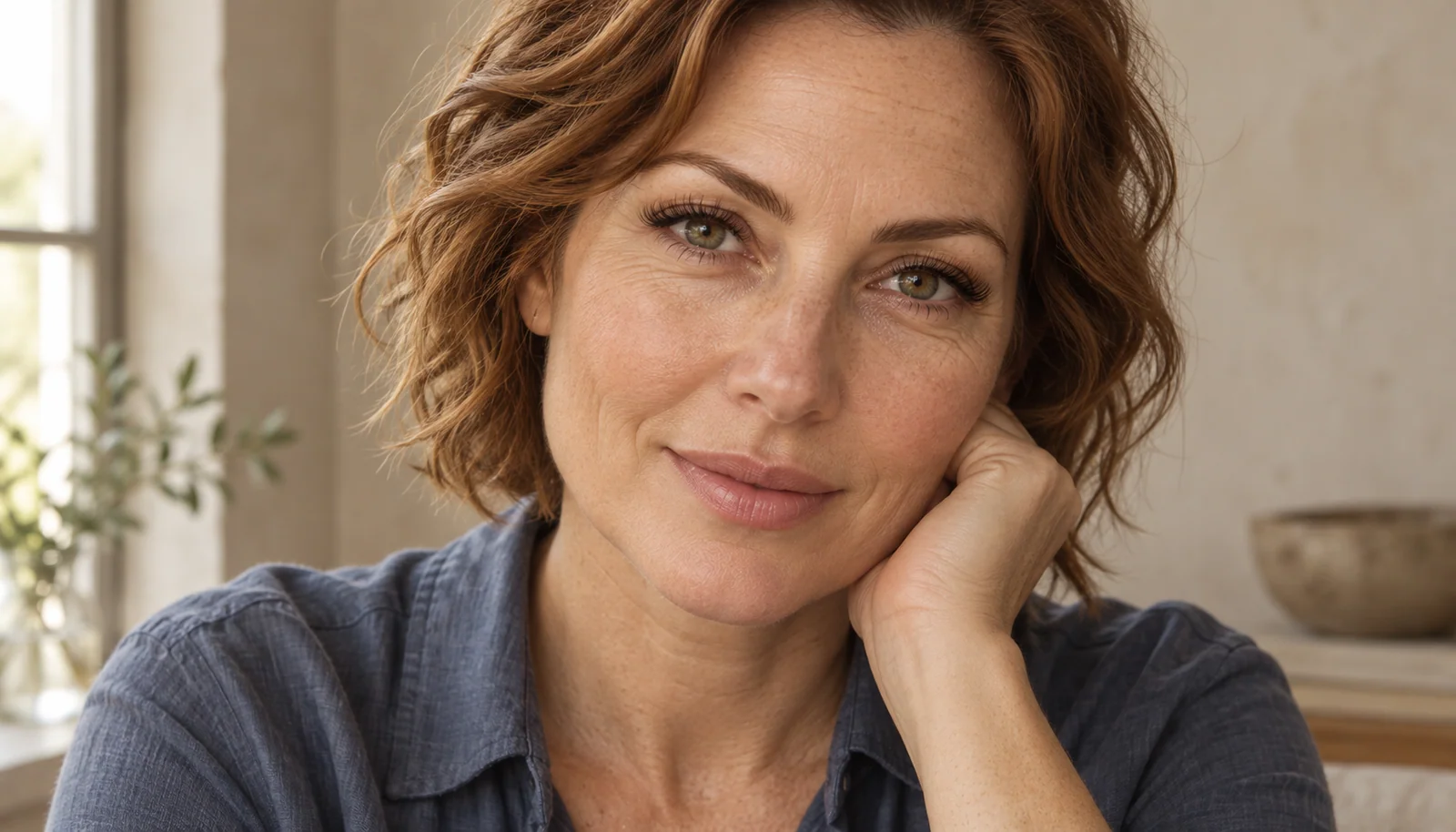 Portrait showing soft volume lash definition